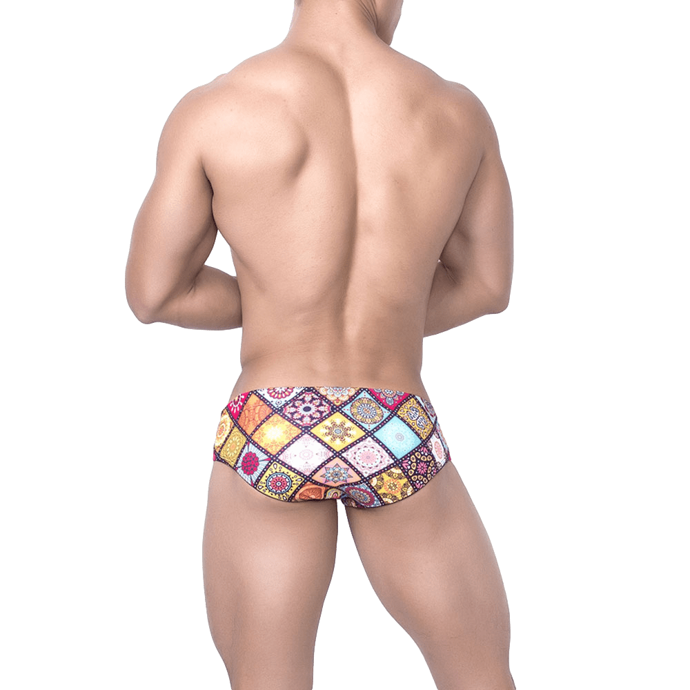 Mosaic Swim Briefs | dmunderwear detail image 3