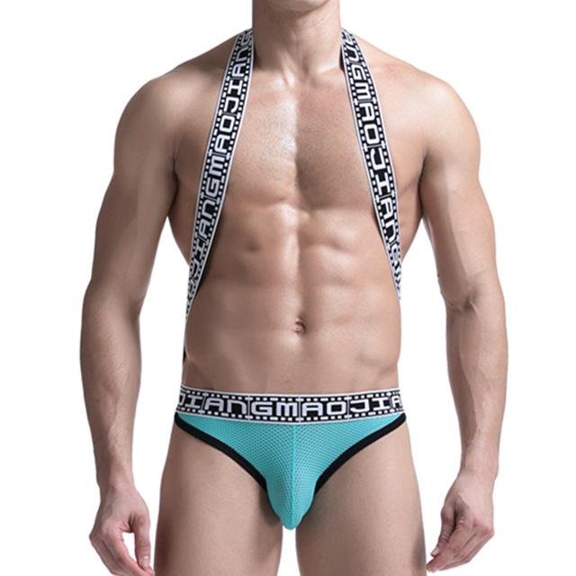 ORVLS Movie Strip Suspender Jockstrap | dmunderwear detail image 3