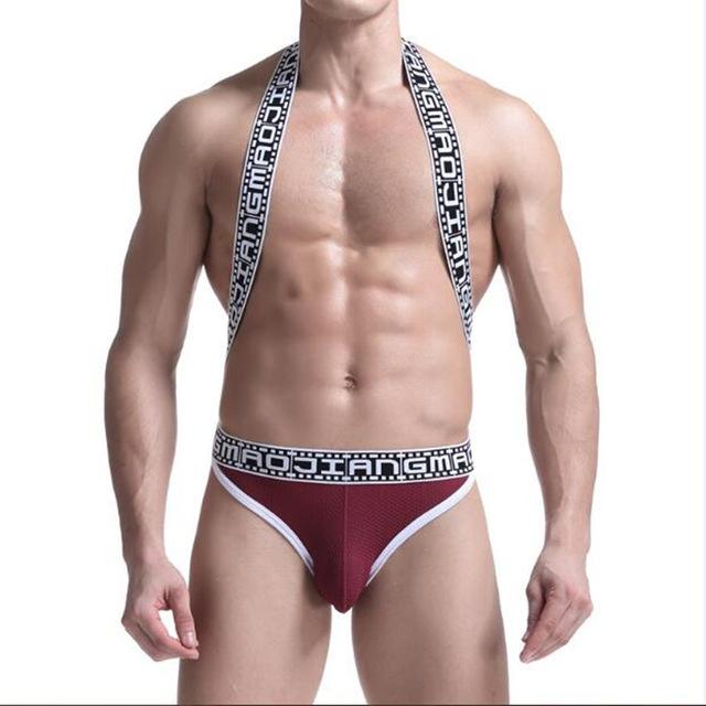 ORVLS Movie Strip Suspender Jockstrap | dmunderwear detail image 7