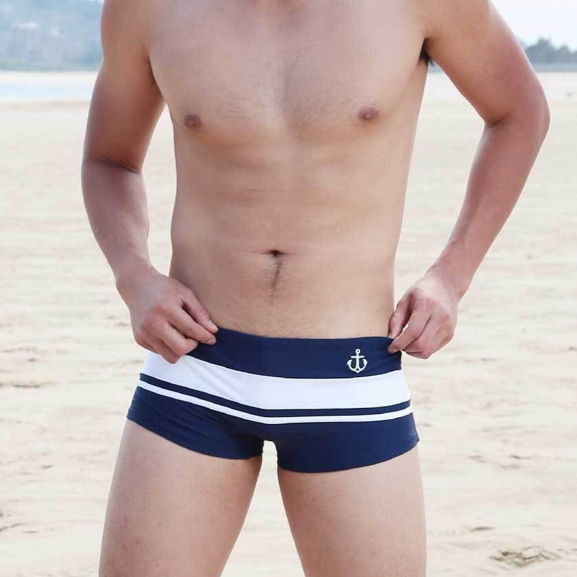 Nautical Stripe Swim Trunks | dmunderwear
