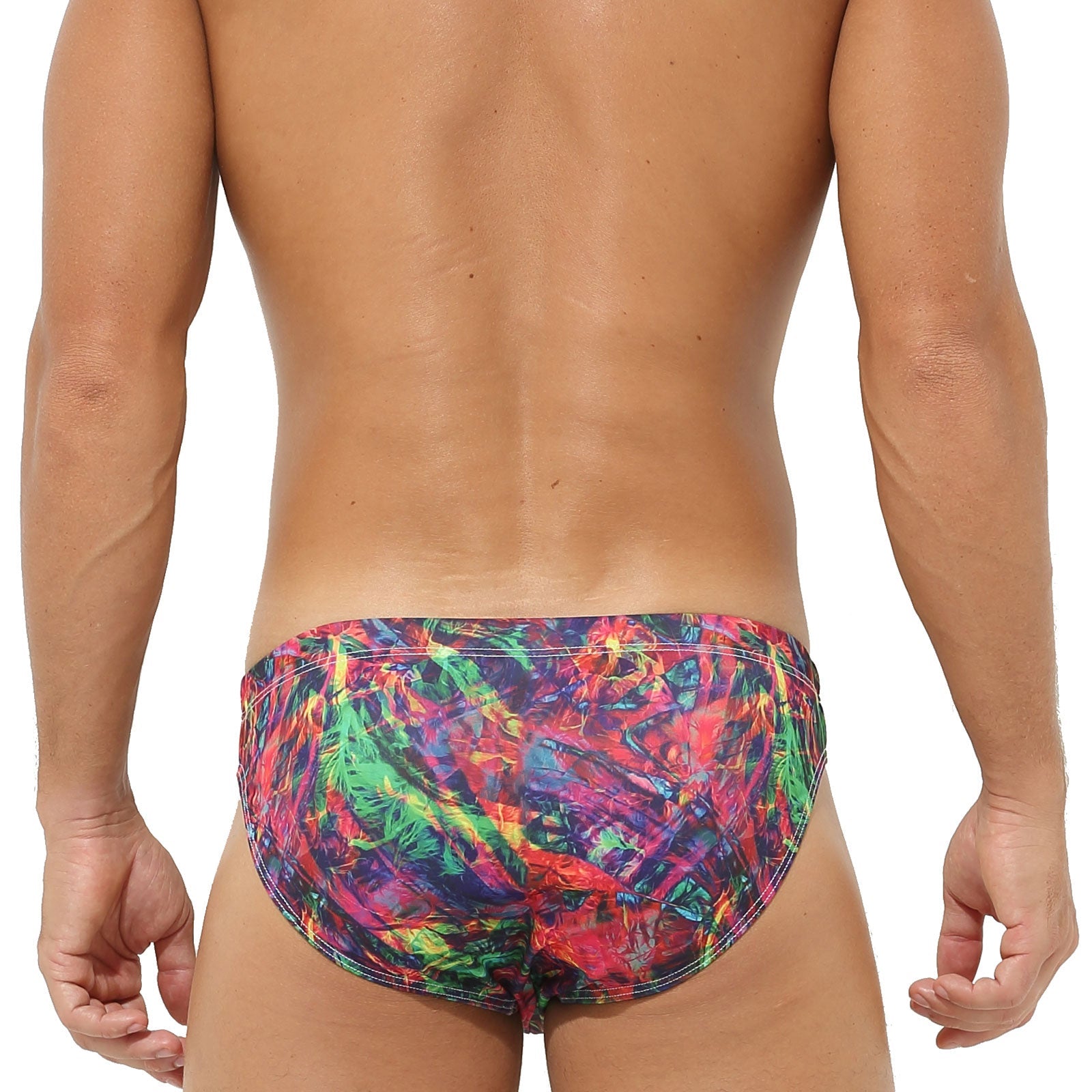 Neo Graphic Swim Briefs | dmunderwear detail image 3