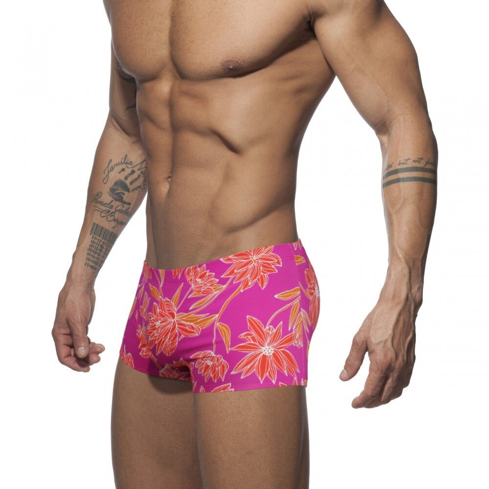 Neon Forest Swim Trunks | dmunderwear detail image 3