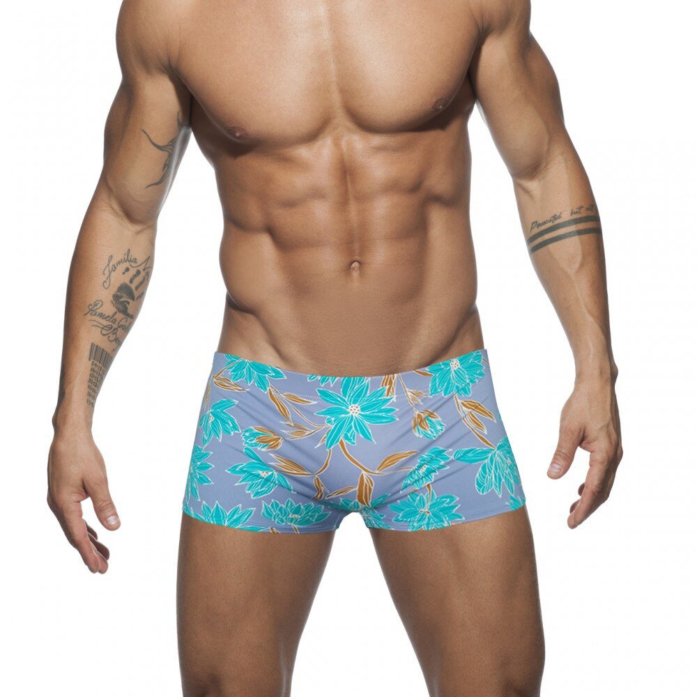 Neon Forest Swim Trunks | dmunderwear detail image 6