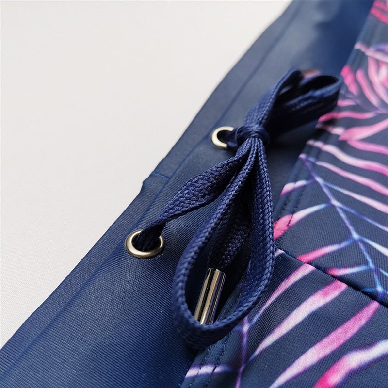 Neon Fronds Swim Trunks | dmunderwear detail image 6
