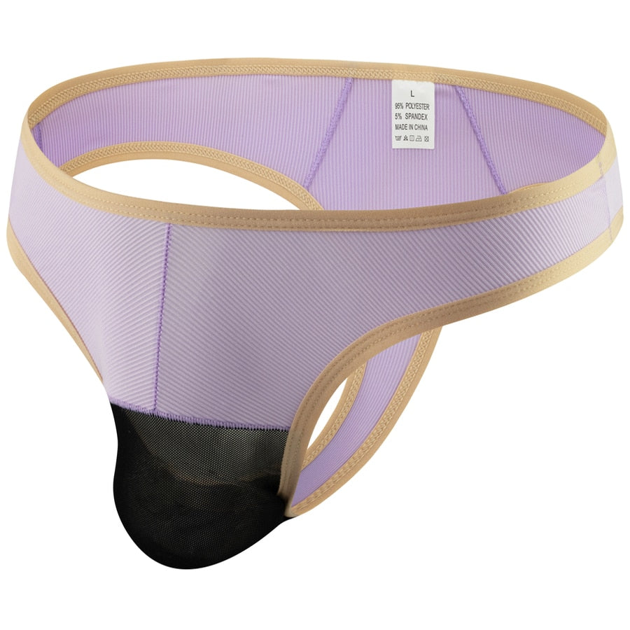 Oasis Sheer Pouch Thong | dmunderwear detail image 10
