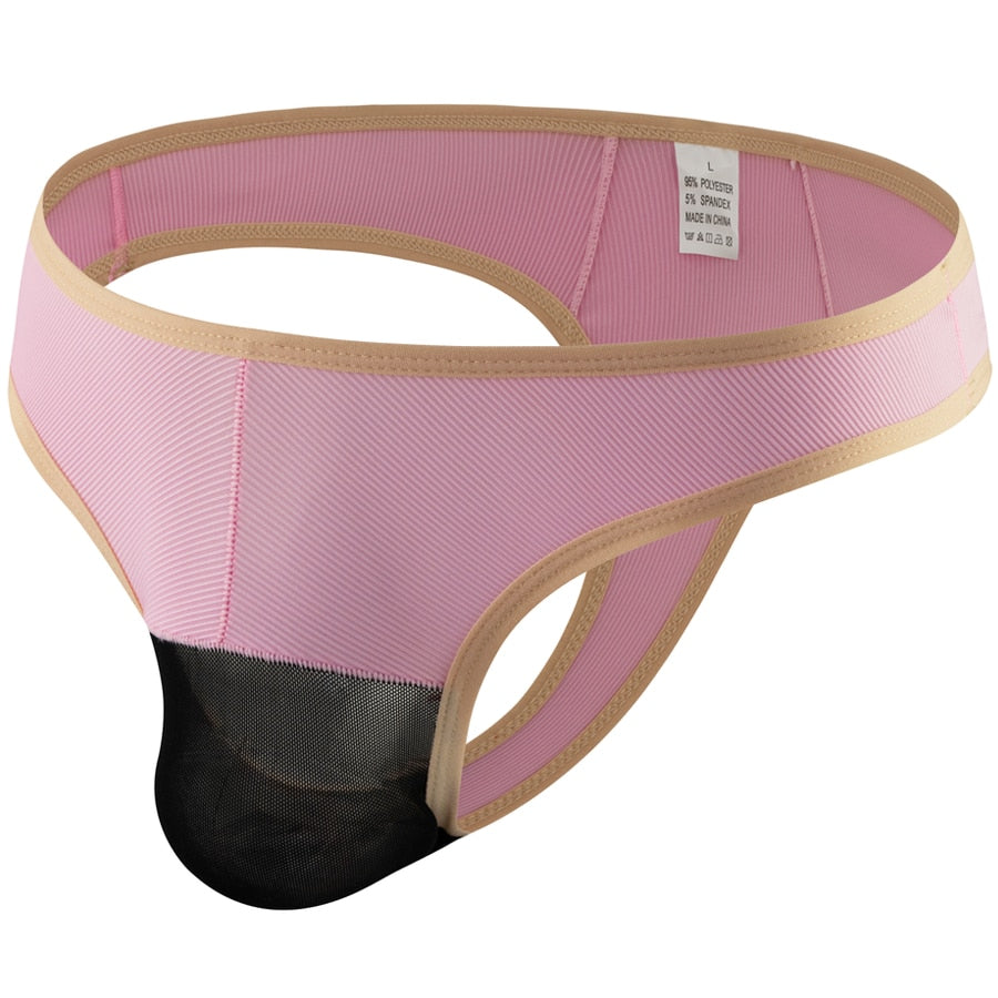 Oasis Sheer Pouch Thong | dmunderwear detail image 9