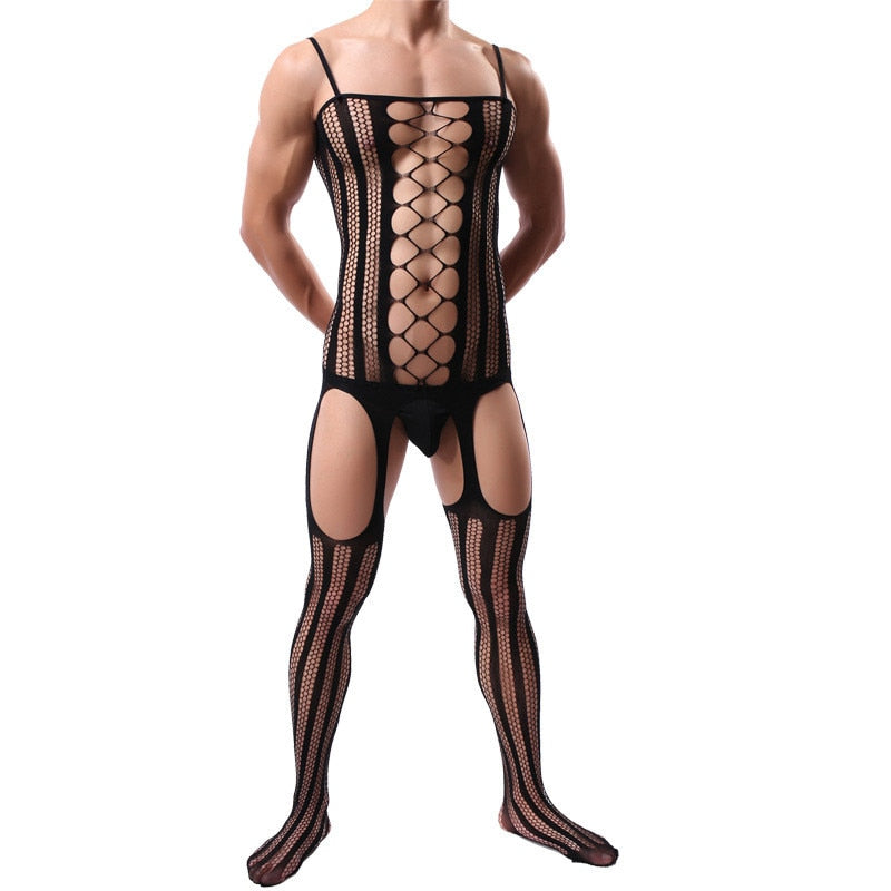 Own Your Sissy Fishnet Lingerie For Men | dmunderwear
