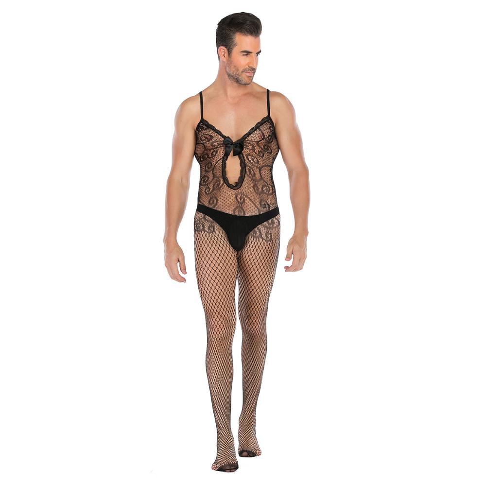 Own Your Sissy Fishnet Lingerie For Men | dmunderwear detail image 12