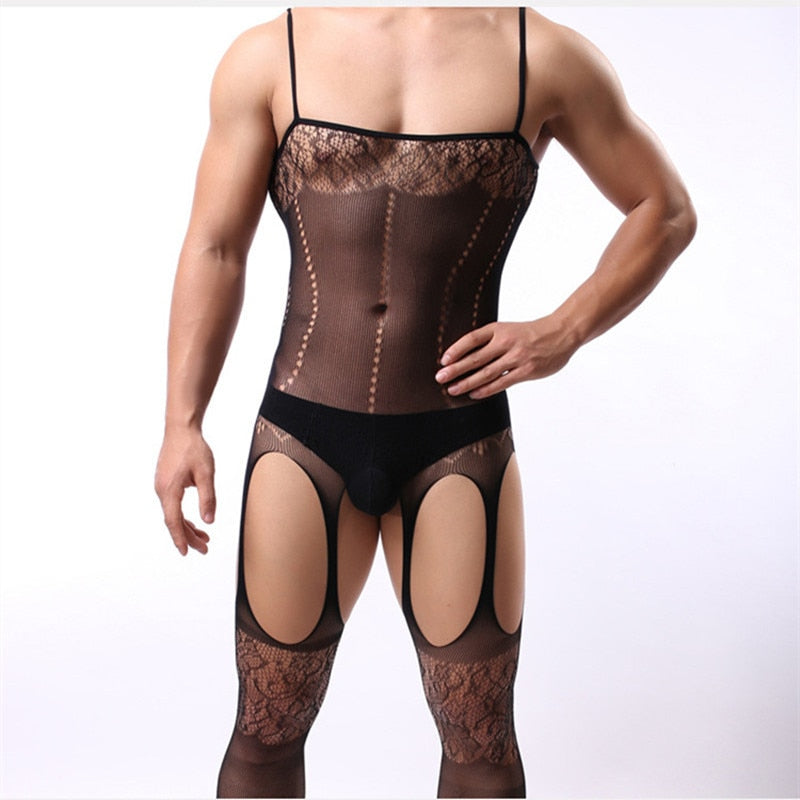 Own Your Sissy Fishnet Lingerie For Men | dmunderwear detail image 16