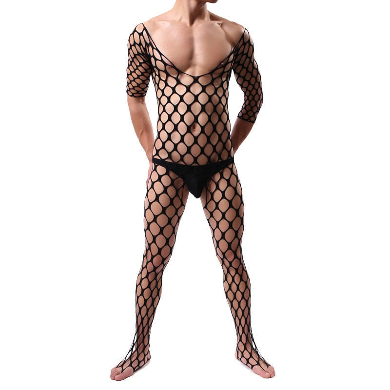 Own Your Sissy Fishnet Lingerie For Men | dmunderwear variant image
