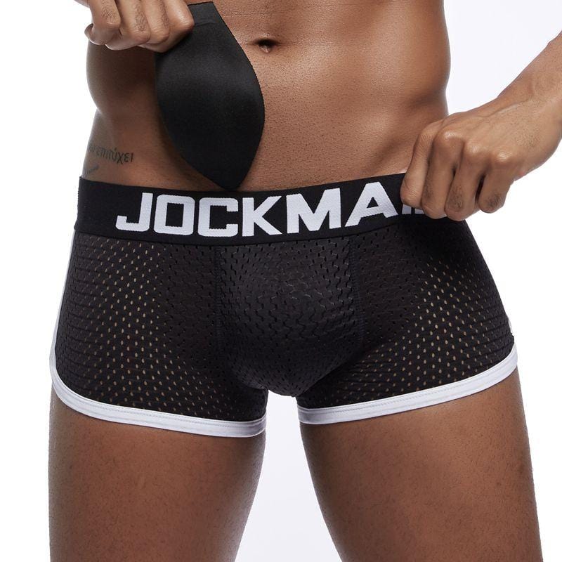 Dual Padded Mesh Trunks | dmunderwear detail image 4