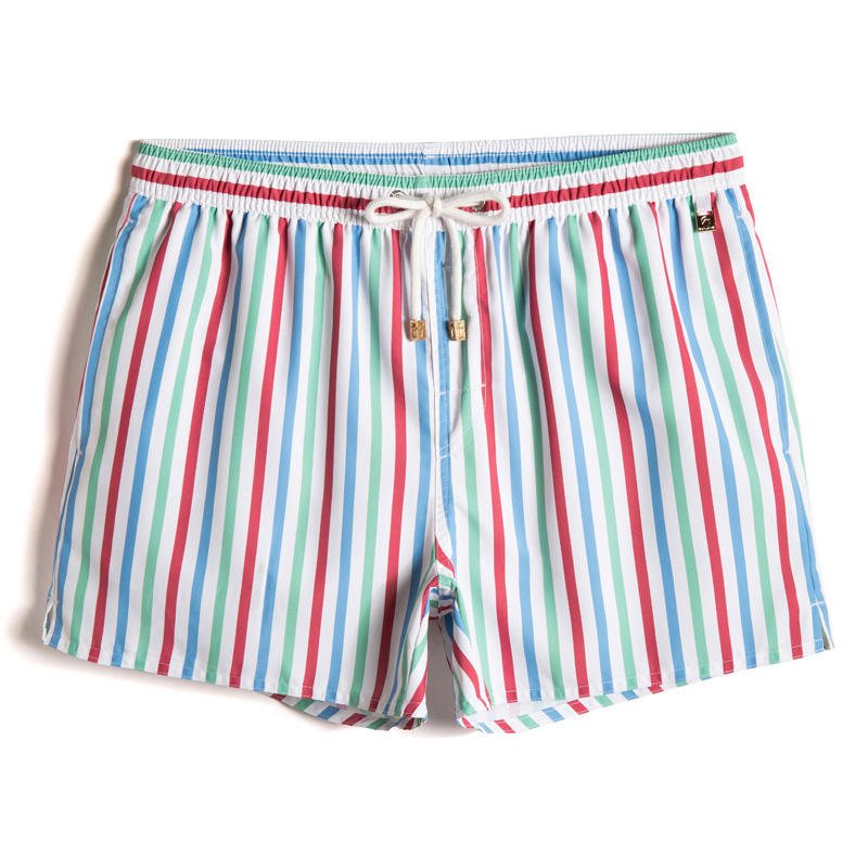Pastel Candy Striped Board Shorts | dmunderwear