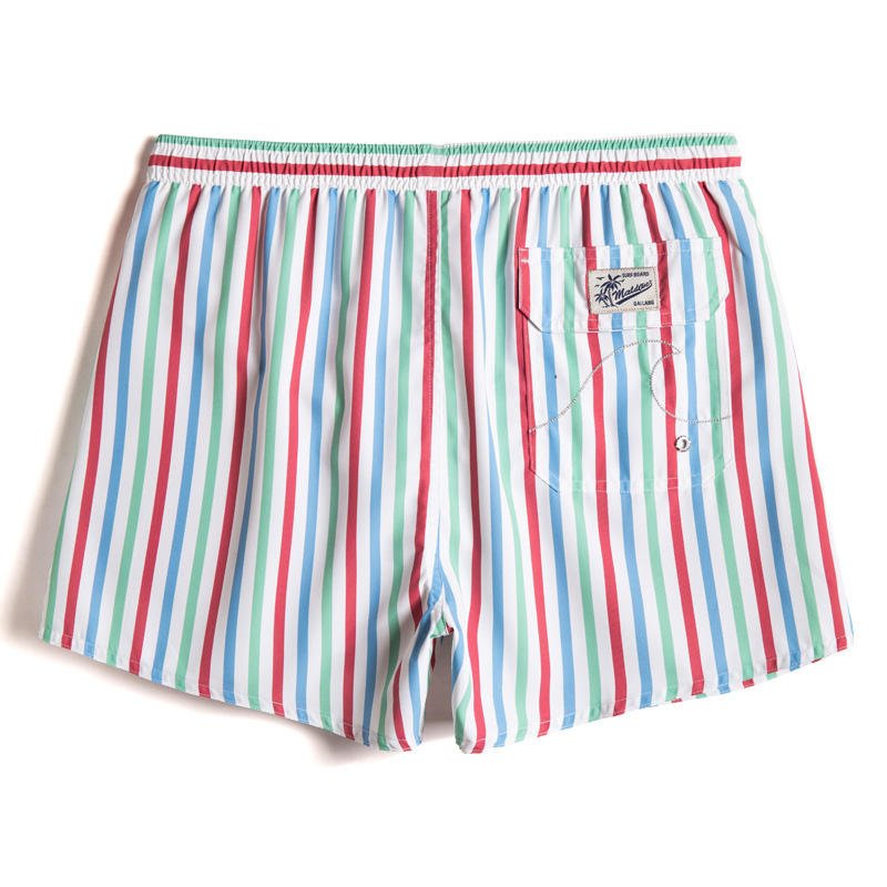 Pastel Candy Striped Board Shorts | dmunderwear detail image 6