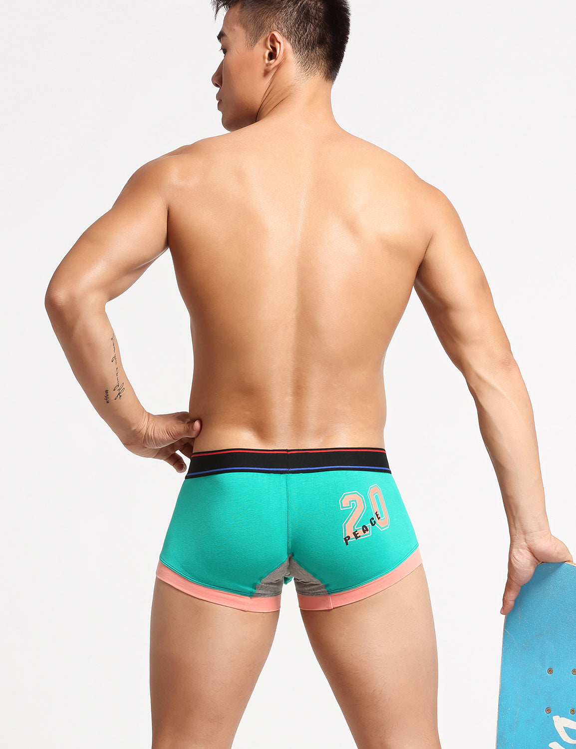 "Peace 20" Boxer Briefs 10204 | dmunderwear detail image 2