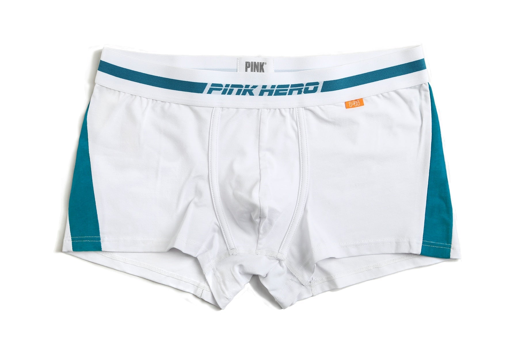 Pink Hero Solid Stripe Boxer Briefs | dmunderwear detail image 3