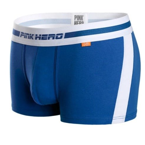 Pink Hero Solid Stripe Boxer Briefs | dmunderwear detail image 5