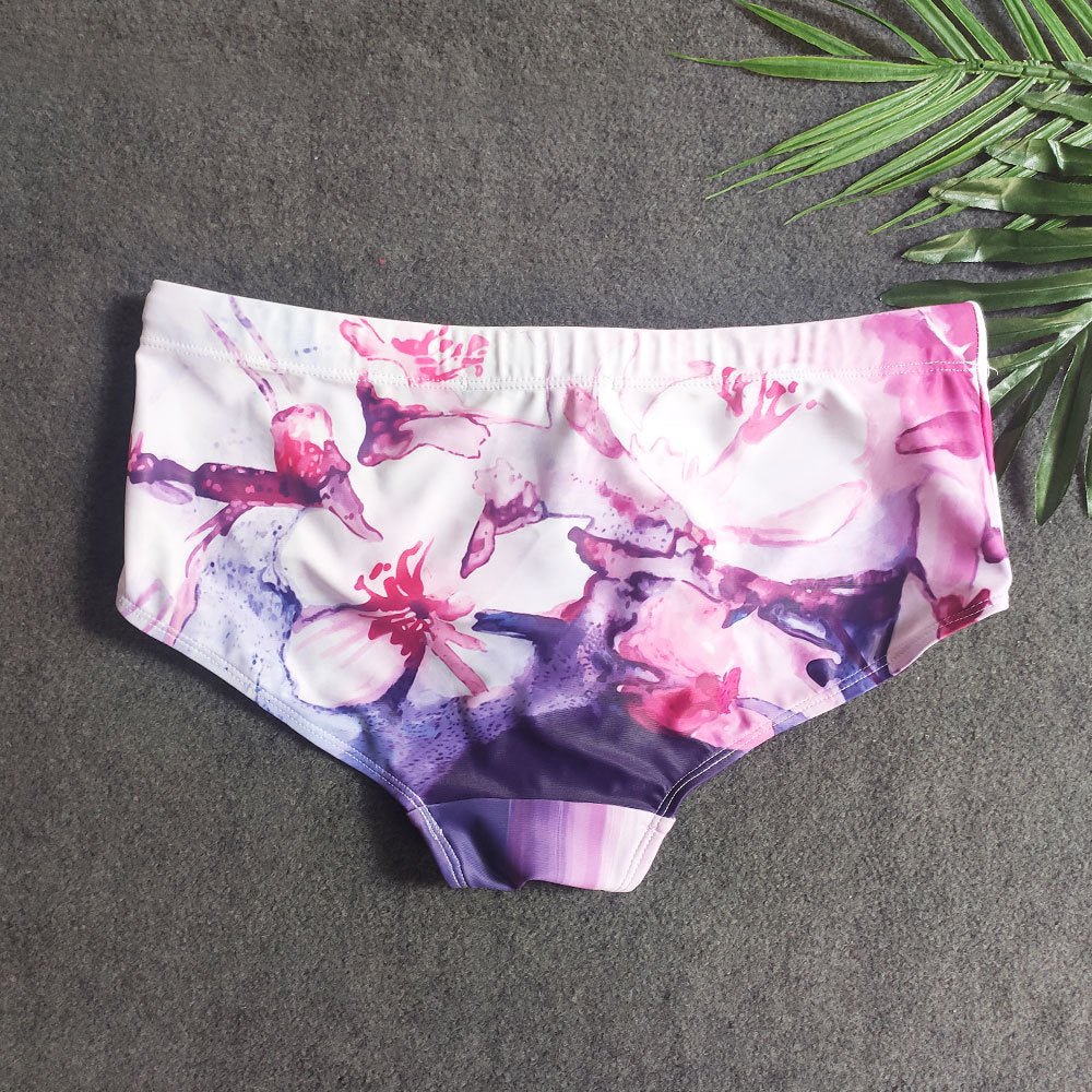 Pink Splatter Swim Briefs | dmunderwear detail image 7