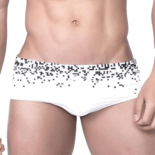Pixel Square Swim Briefs | dmunderwear