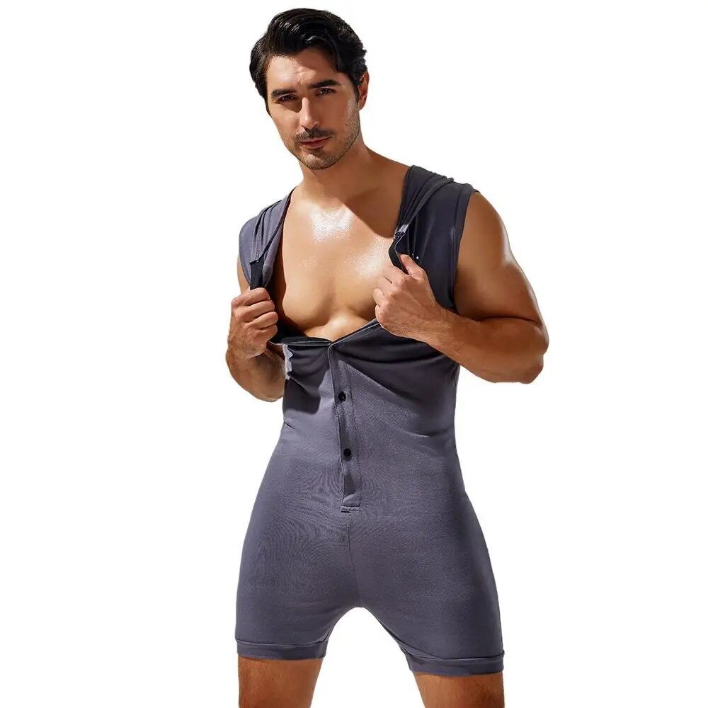 PJ Hooded Onesie | dmunderwear detail image 13