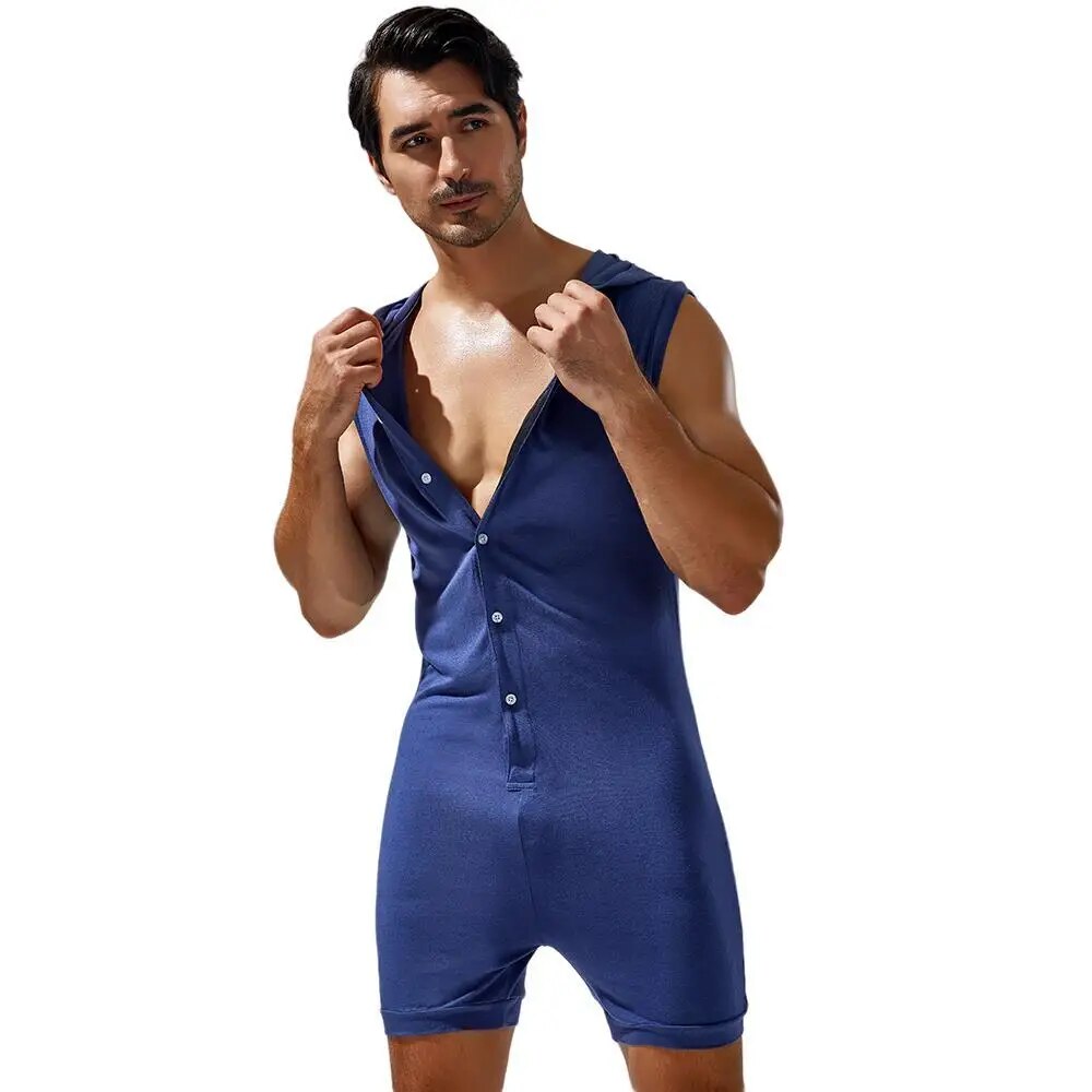 PJ Hooded Onesie | dmunderwear variant image
