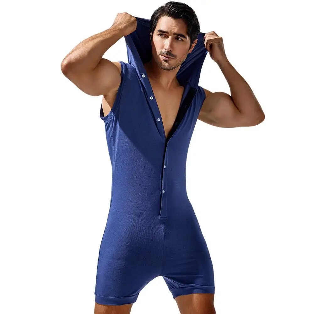 PJ Hooded Onesie | dmunderwear detail image 3