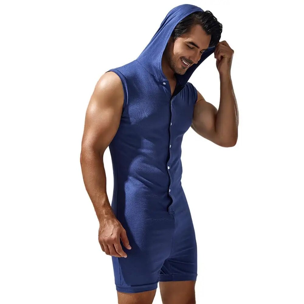 PJ Hooded Onesie | dmunderwear detail image 4