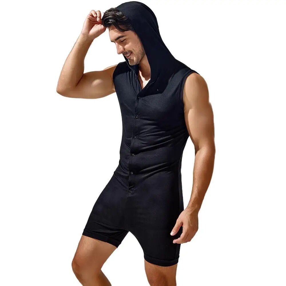 PJ Hooded Onesie | dmunderwear detail image 5