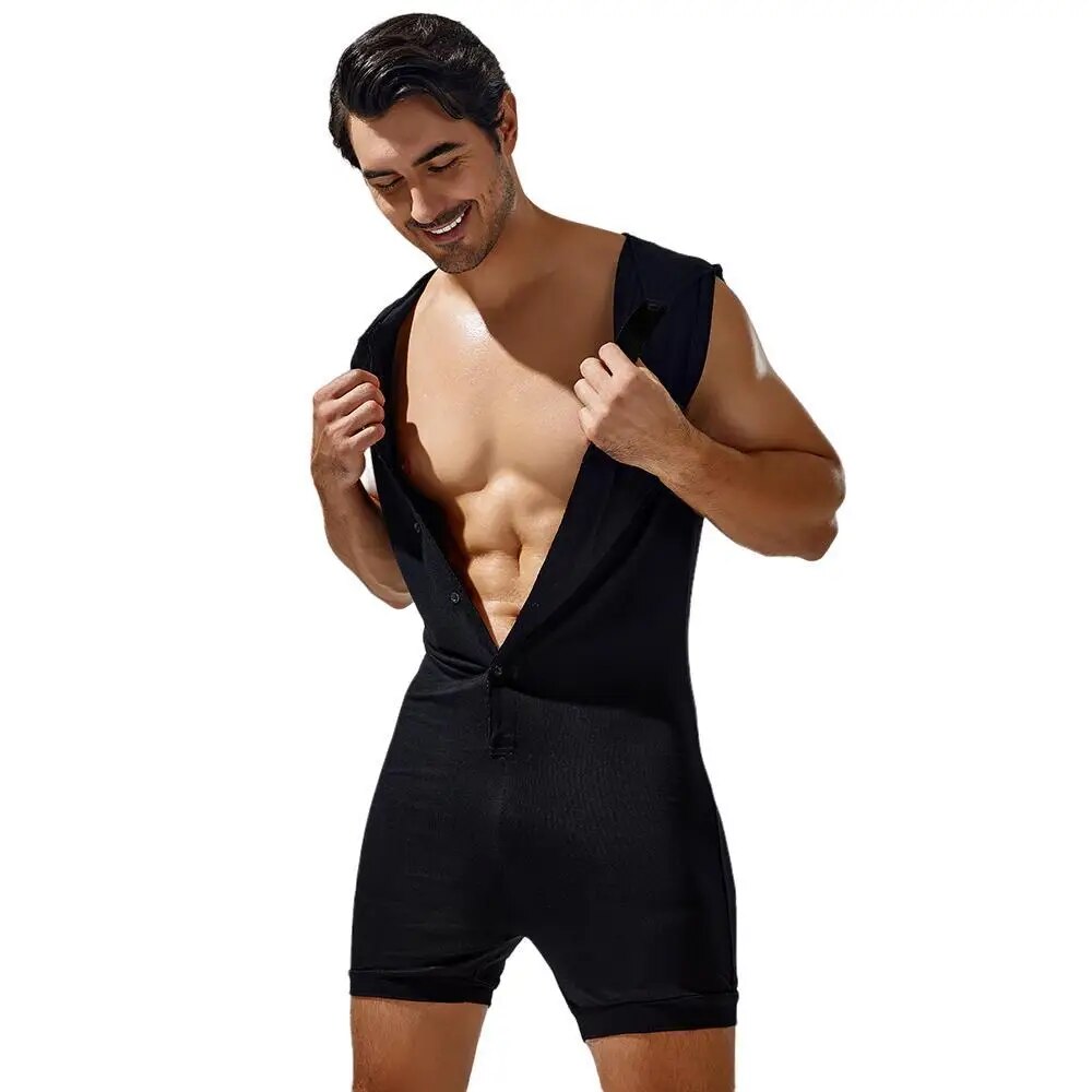 PJ Hooded Onesie | dmunderwear detail image 8