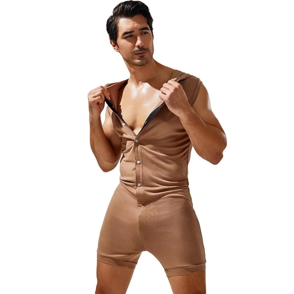 PJ Hooded Onesie | dmunderwear detail image 9