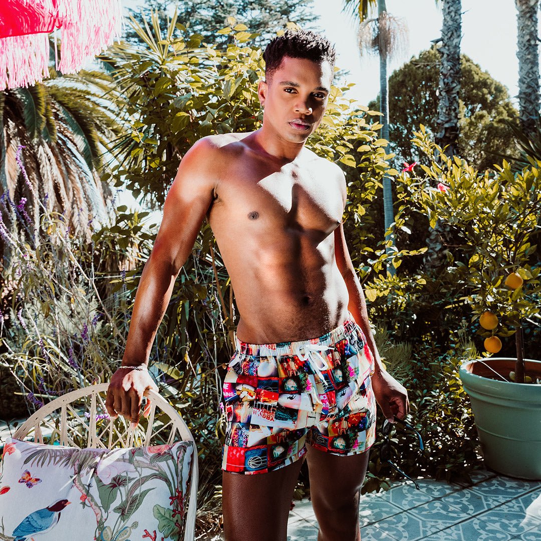 Postcard Board Shorts | dmunderwear detail image 2