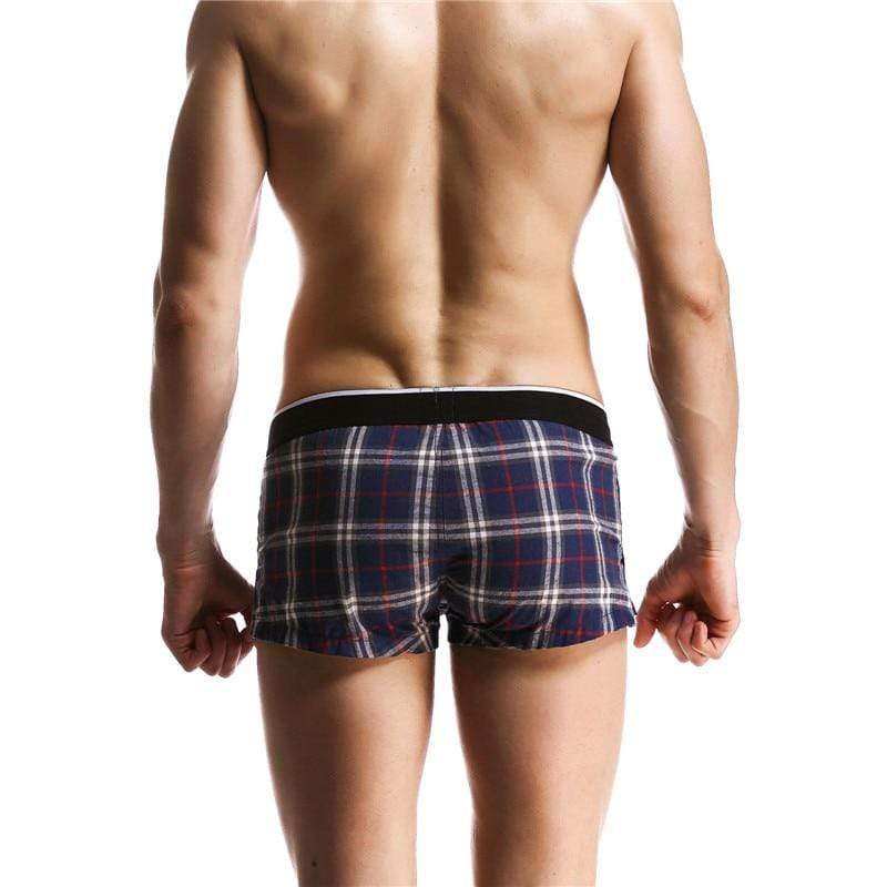 Inner-Pouch Plaid Boxers | dmunderwear detail image 3