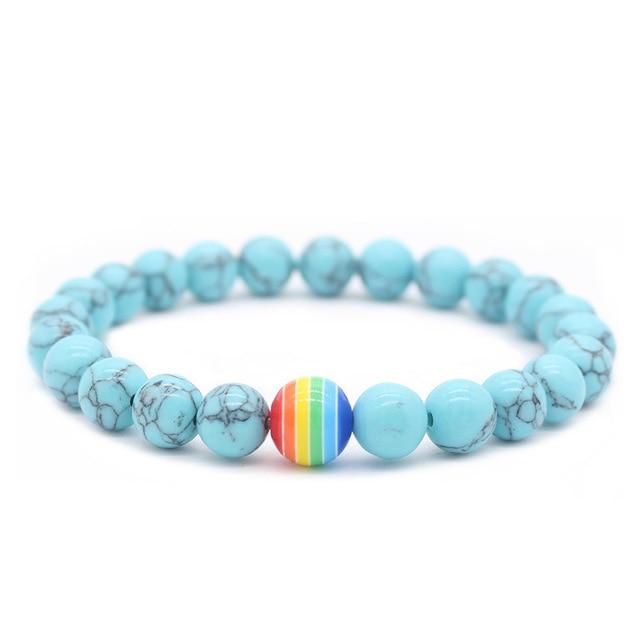 Pride Stone Bead Bracelet | dmunderwear variant image