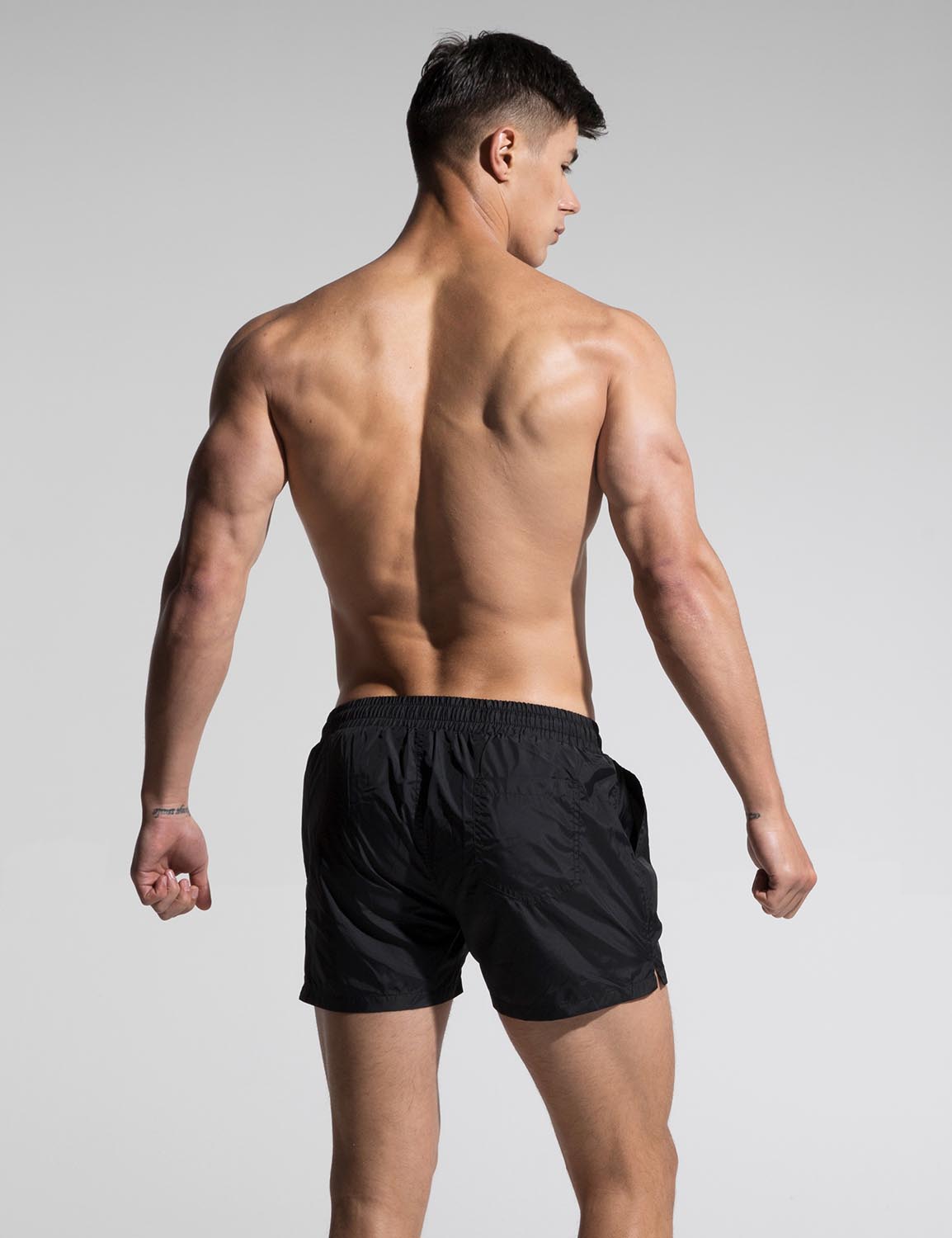 Quick-Dry Sport Swim Beach Surf Badge Shorts S609 | dmunderwear detail image 14