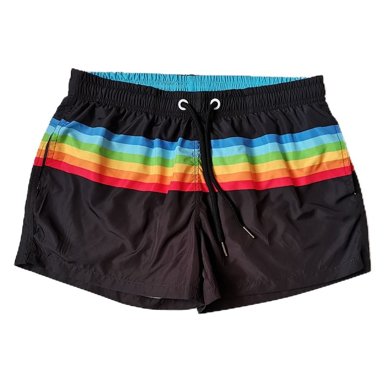 Rainbow Striped Board Shorts | dmunderwear