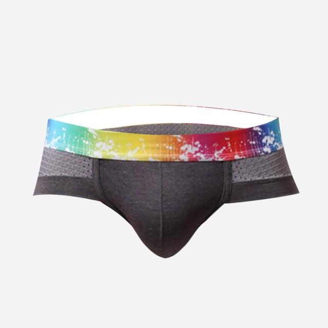 Rainbow Breathable Sports Briefs | dmunderwear variant image