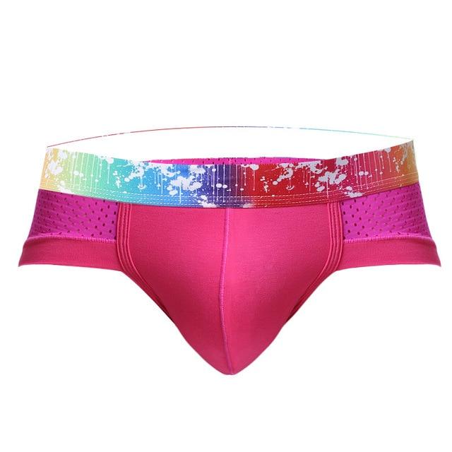 Rainbow Breathable Sports Briefs | dmunderwear detail image 5