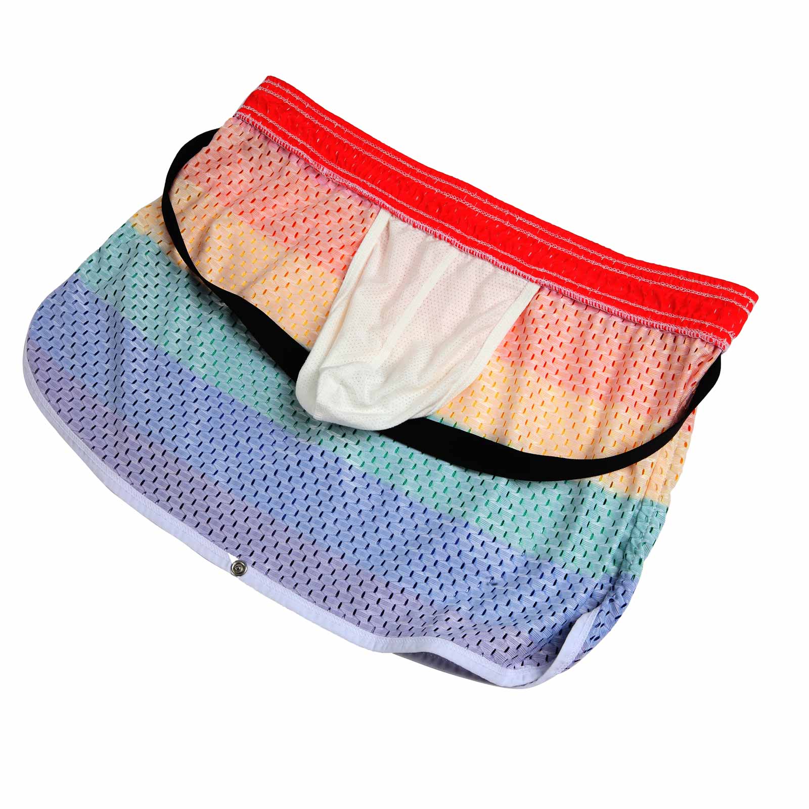 ORVLS Rainbow Convertible Mesh Boxer Briefs | dmunderwear detail image 6