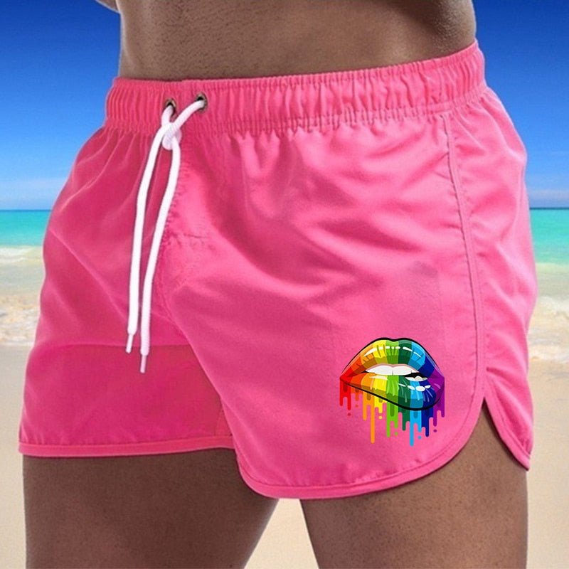 Rainbow Lips Board Shorts | dmunderwear