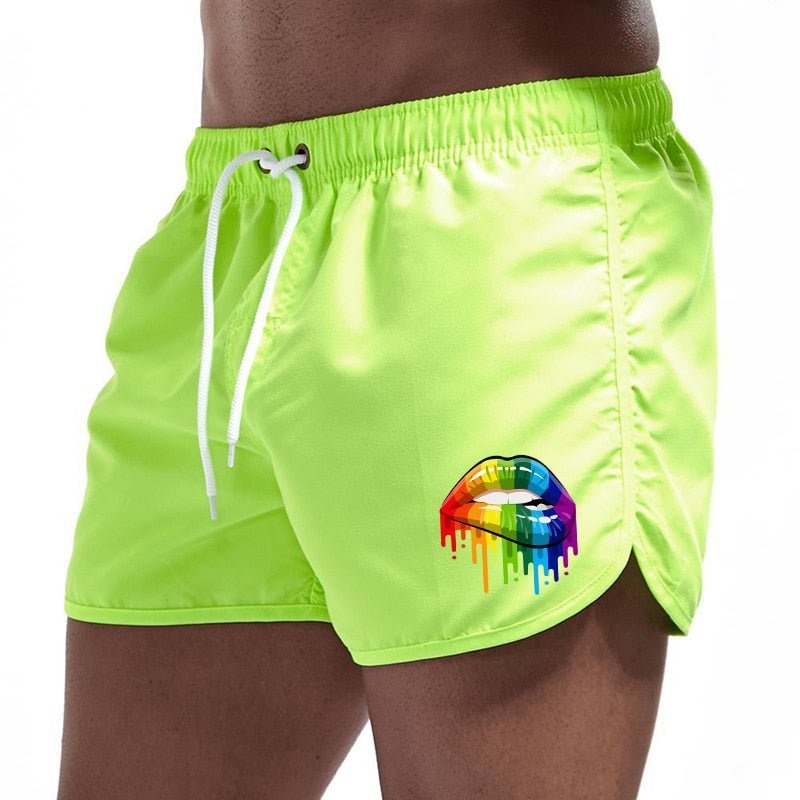 ORVLS Rainbow Lips Board Shorts | dmunderwear detail image 8