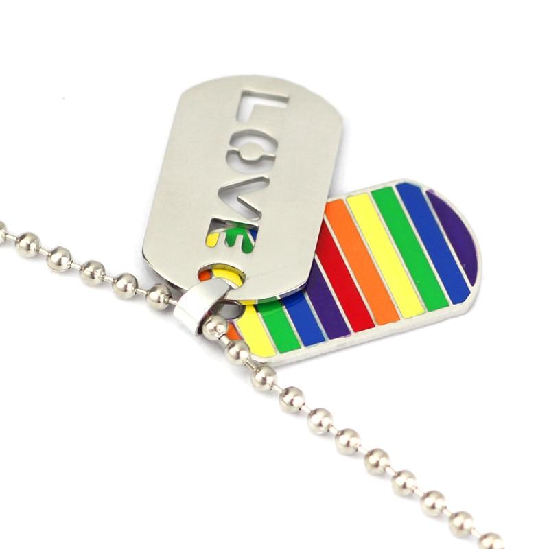 Rainbow Love Dog Tags | dmunderwear