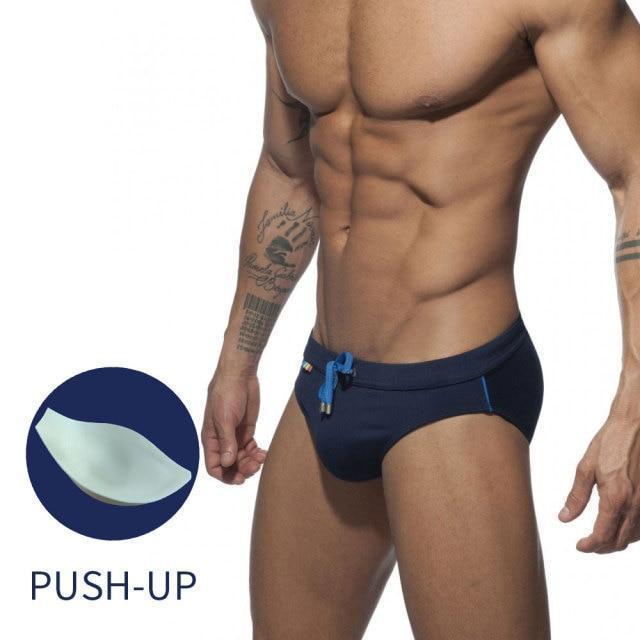 Rainbow Pocket Swim Briefs | dmunderwear detail image 10