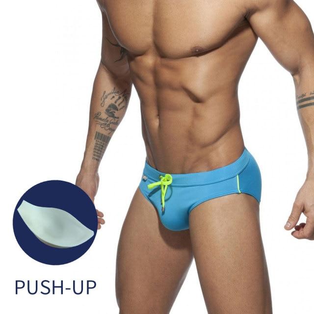 Rainbow Pocket Swim Briefs | dmunderwear detail image 11