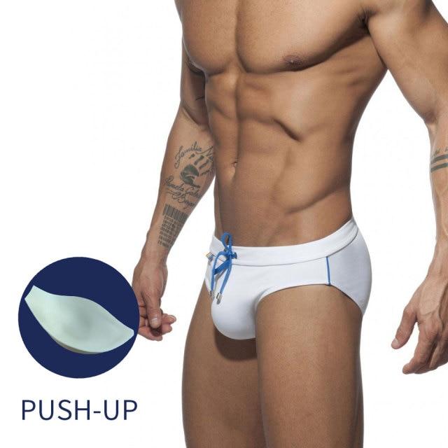 Rainbow Pocket Swim Briefs | dmunderwear detail image 13