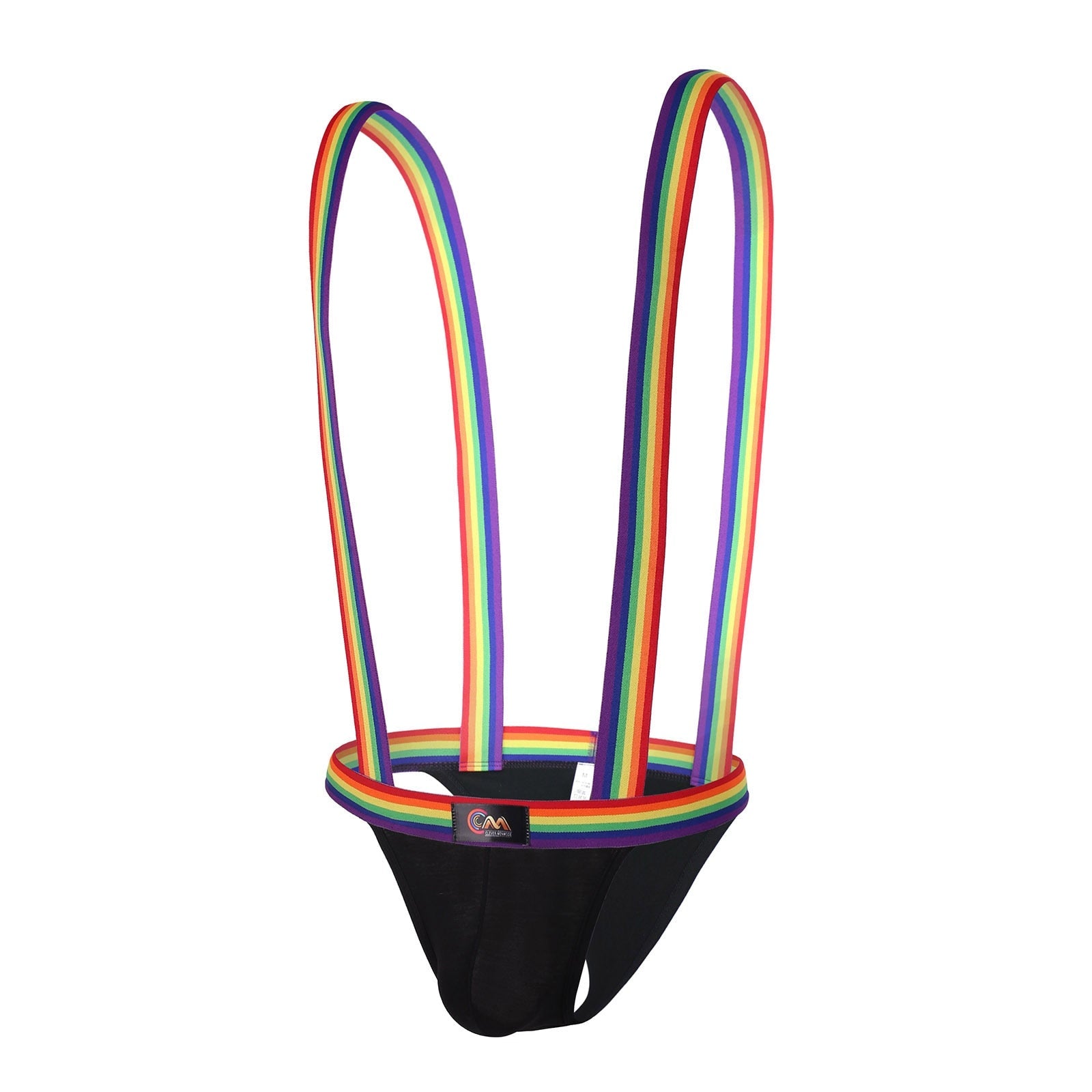 Rainbow Pride Suspender Underwear Outfit | dmunderwear variant image