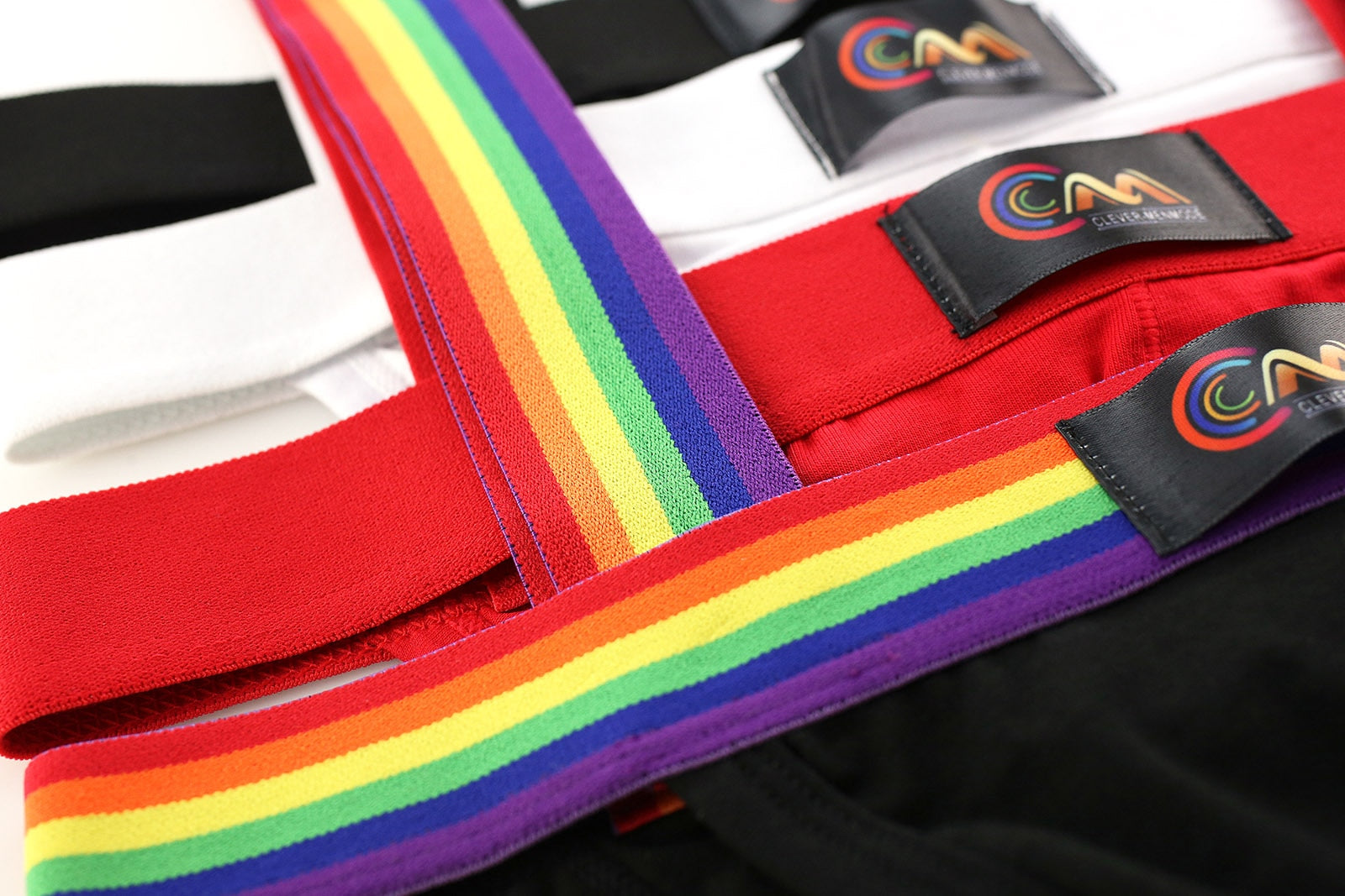 Rainbow Pride Suspender Underwear Outfit | dmunderwear detail image 5
