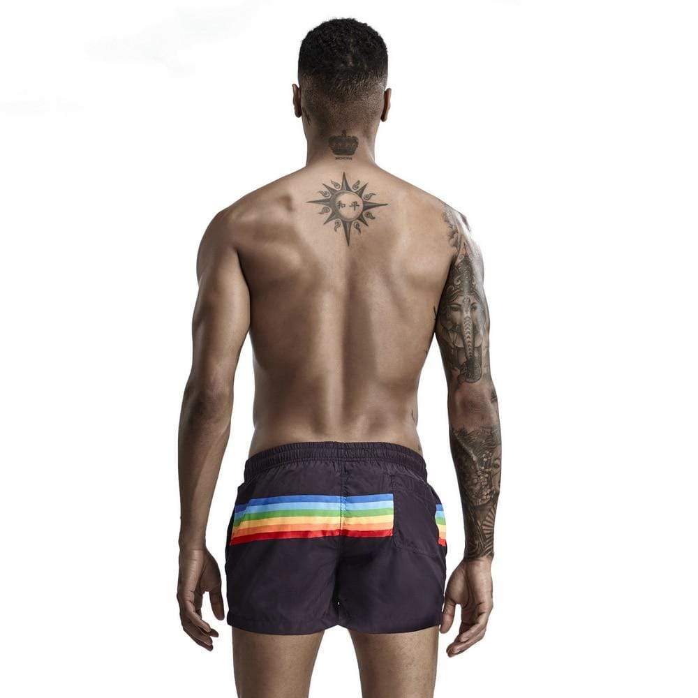 Rainbow Stripe Swim Shorts | dmunderwear detail image 5
