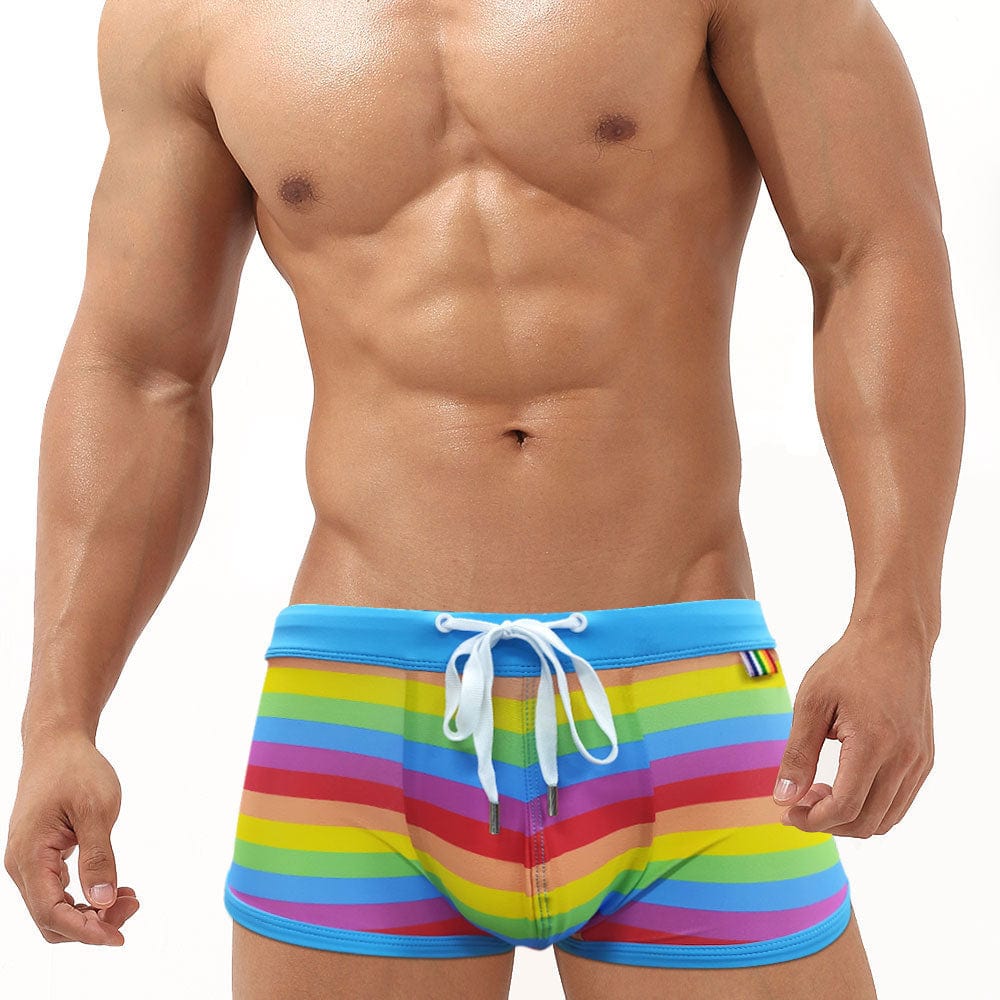 Rainbow Swim Trunks | dmunderwear detail image 2