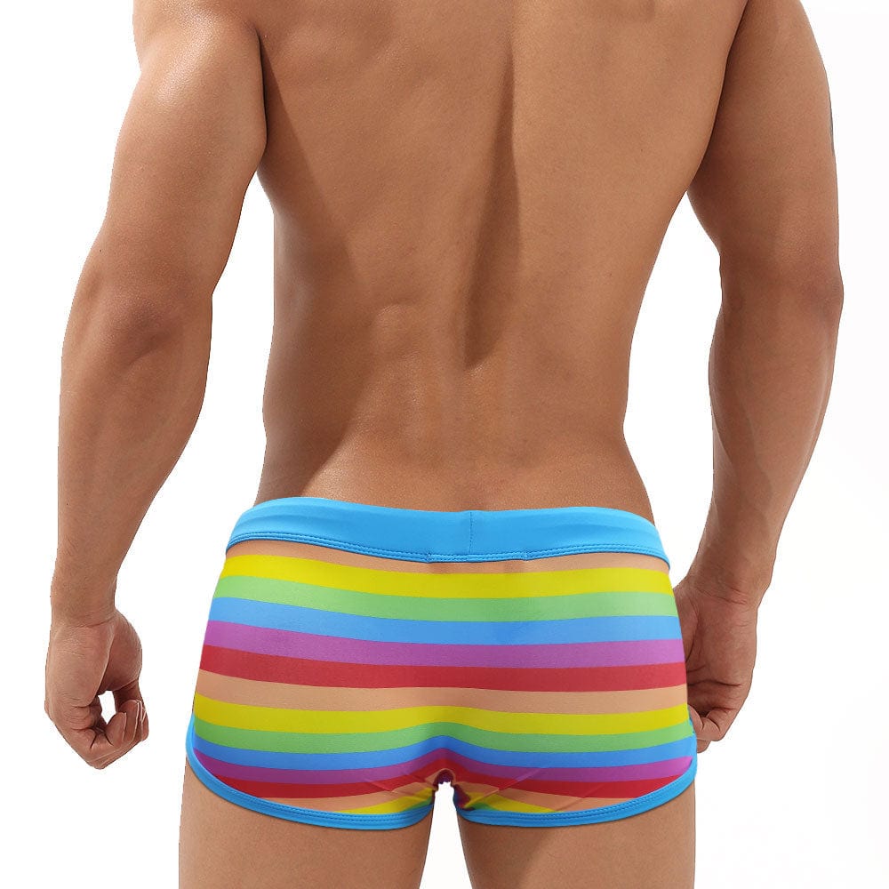 Rainbow Swim Trunks | dmunderwear detail image 3