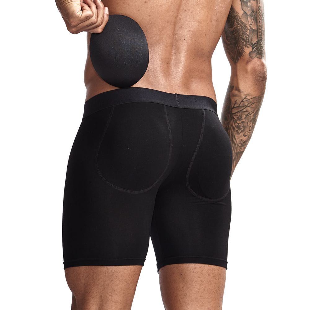 Rear Padded Boxer Briefs | dmunderwear detail image 7