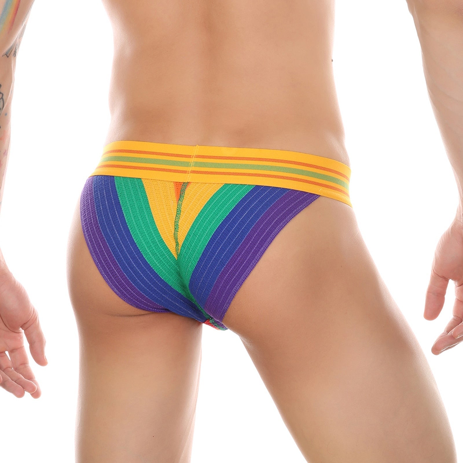 Ribbed Sport Tanga Briefs | dmunderwear detail image 4